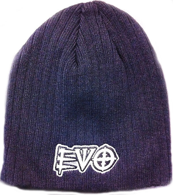 beanieblack ribbedwhiteEVO